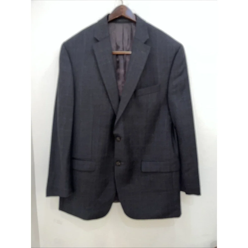 Lauren Ralph Lauren Blazer Men 42R Gray Good 100% Wool‎ 2-Button Sport Coat